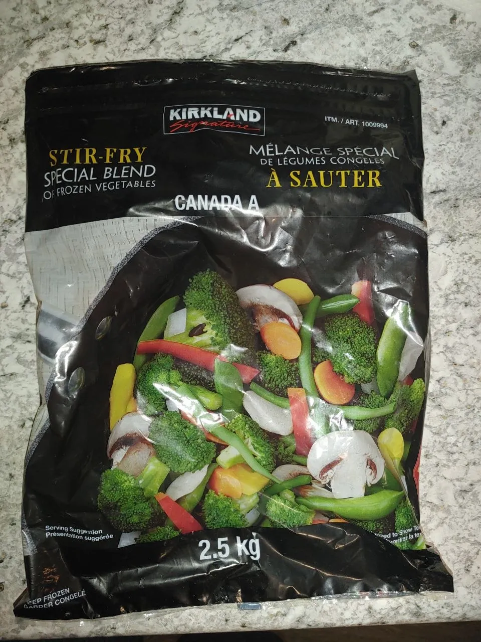 The stir-fry blend. Goes straight in the pan.